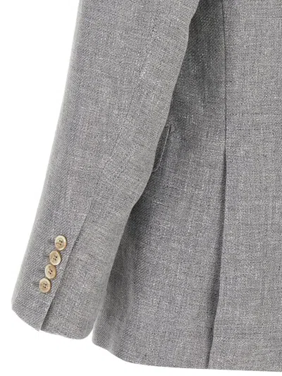 Brunello Cucinelli Blazer Jacket In Gray