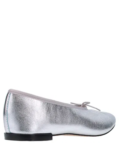 Repetto X Marine Serre Lilouh Metallic Ballet Flats In Grey
