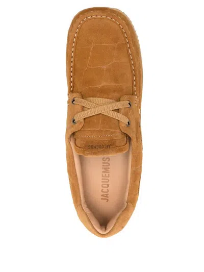 Jacquemus Les Batto Loafers Shoes In Brown