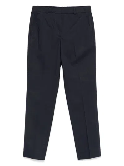 Incotex Trousers With Back Pockets And Belt Loops In Blue
