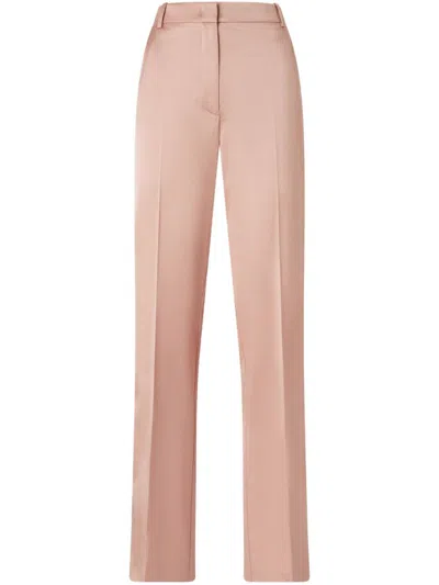 Pinko Elegant Satin Trousers For Ceremonies In Pink
