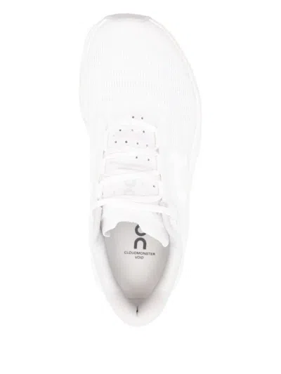 On Running Cloudmonster Void Sneakers In White