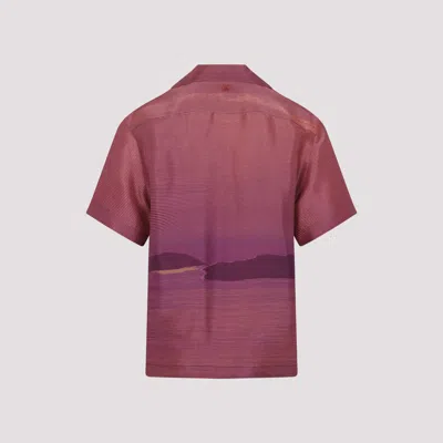 Etro Printed Short-sleeved Bowling Shirt In Multicolour