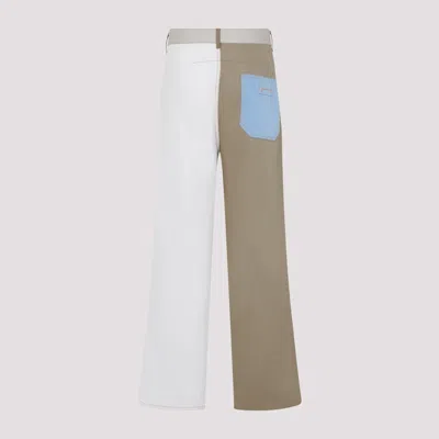 Givenchy Patchwork Straight-leg Jeans In Beige
