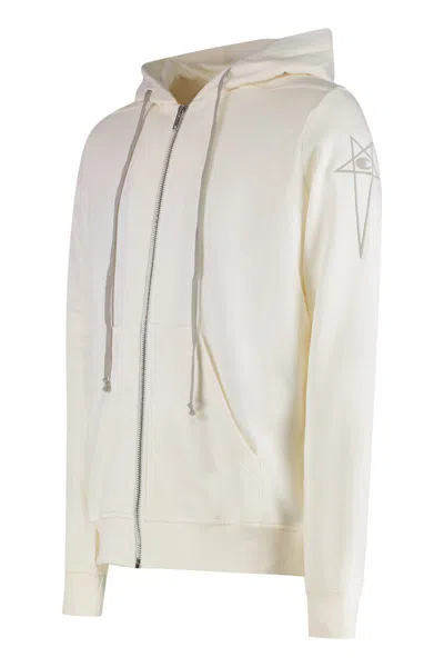 Rick Owens Jumbo Jason Cotton Hoodie In Green