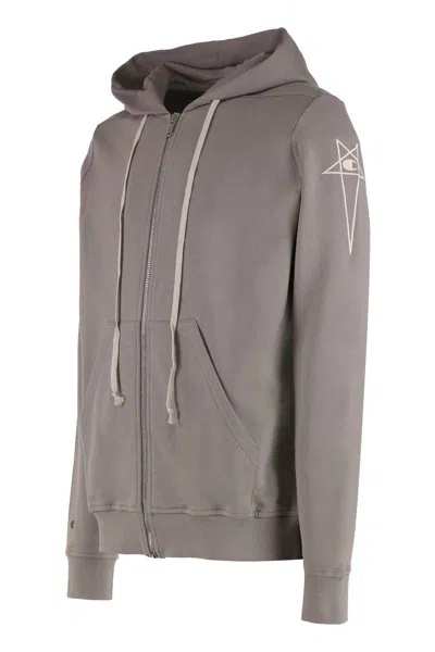Rick Owens X Champion - Jasons Full Zip Hoodie In Grey