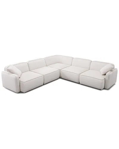 Tov Furniture Travie Performance Corduroy Velvet Modular L-sectional