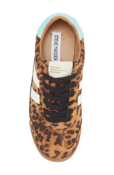 Steve Madden Madrid Sneaker Wobrown Leopard Print Lifestyle Shoes Rhs5808 In Brown