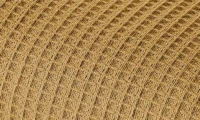 Modern Threads Cotton Waffle Blanket In Gold
