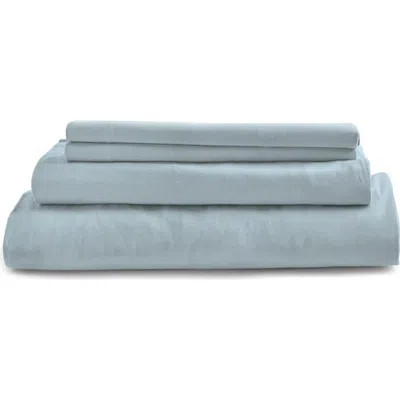 Modern Threads Cotton Flannel Sheet Set In Blue Sky