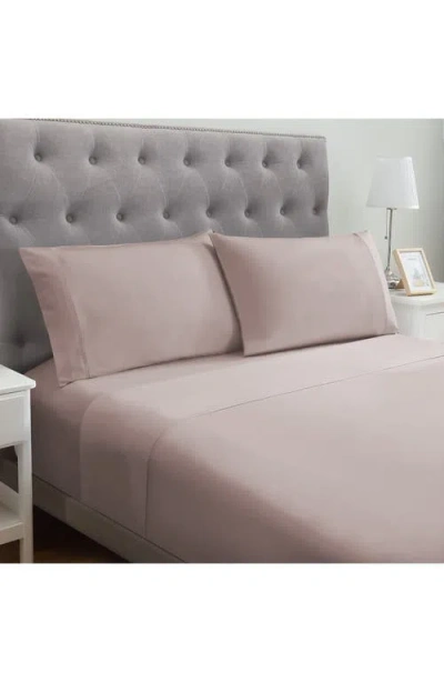 Modern Threads Solid Microfiber Sheet Set In Cameo Rose