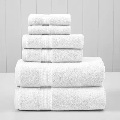 Modern Threads 6-piece Towel Set In White