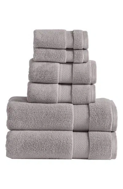 Modern Threads Luxury Quick Dry 6-piece Towel Set In Stone