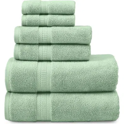 Modern Threads 6-piece Towel Set In Seafoam