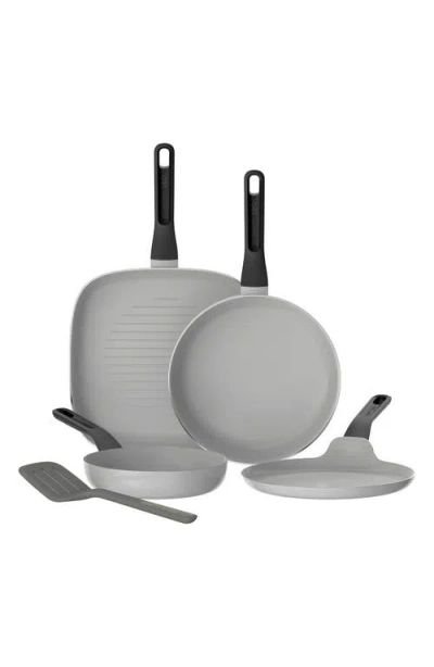 Berghoff Leo Glints Ceramic Non-stick 5-pc. Cookware Set In Spirit