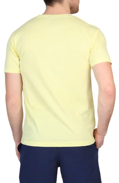 Tailorbyrd Mélange Crewneck T-shirt In Lemon Yellow