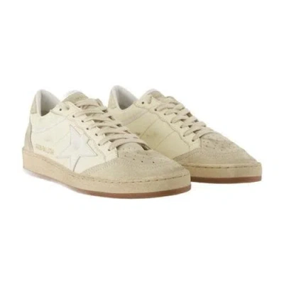 Golden Goose Women's Ballstar Leather Sneakers In Eggnog/white