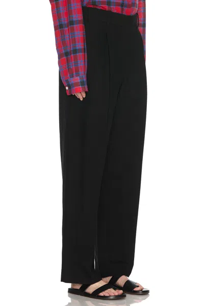 The Row Pipa Wide-leg Tailored Trousers In Black