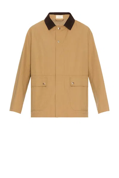 The Row Tan Frank Jacket In Deep Bistre