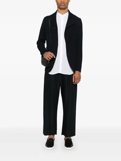 Emporio Armani Shirt Linen Collar Button-down In White