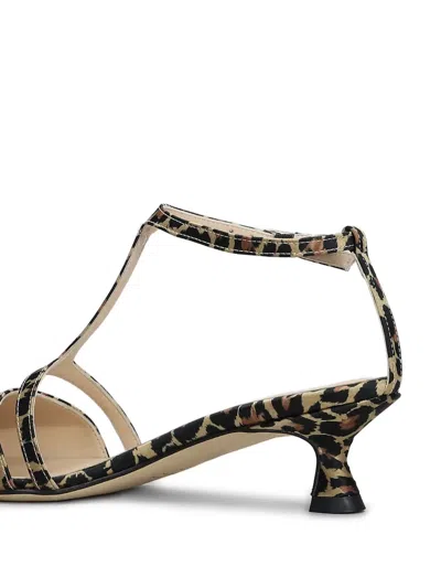 Anna F 55mm Leopard-print Pumps In Brown