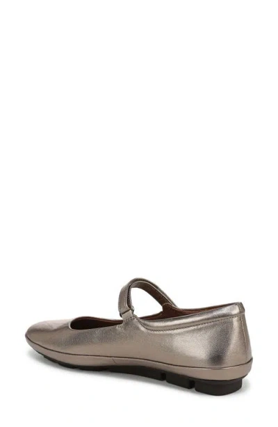 Naturalizer Women's Behold Round Toe Mary Jane Flats In Warm Silver