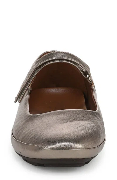 Naturalizer Women's Behold Round Toe Mary Jane Flats In Warm Silver