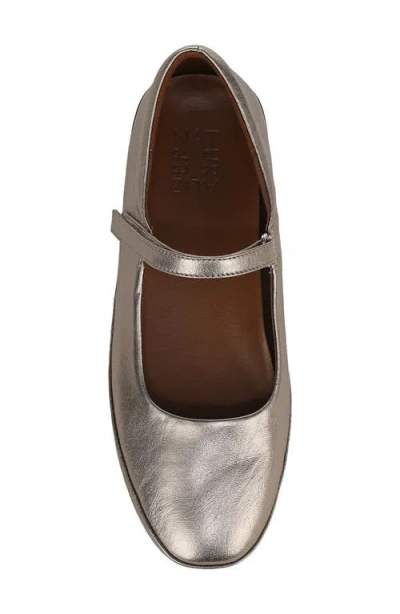 Naturalizer Women's Behold Round Toe Mary Jane Flats In Warm Silver