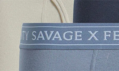 Savage X Fenty Savage Classics 3-pack Boxer Briefs In Taupe/blue/navy