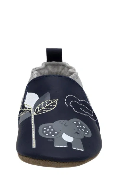 Robeez ® Hello World Crib Shoe In Navy