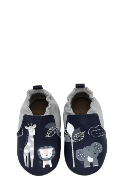 Robeez ® Hello World Crib Shoe In Navy