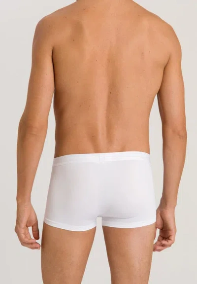 Hanro Stretch Cotton Essentials Long-leg Boxer Briefs In White