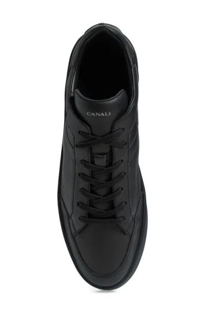 Canali Sneakers With Rubber Sole In Black