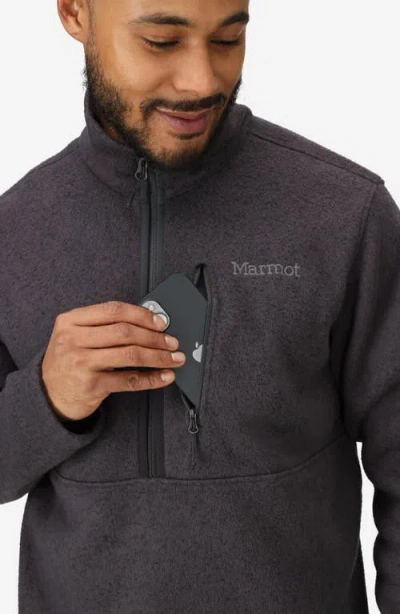 Marmot Men's Drop Line Half Zip Sweatshirt In Gray