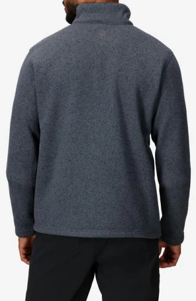 Marmot Men's Drop Line Half Zip Sweatshirt In Steel Onyx Heather