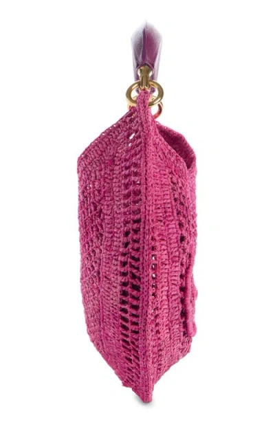Chloé Chloe Women Fuchsia Raffia Banana Handbag In Pink