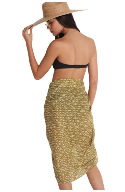 Gottex Beach Life Fall4u Swim Cover Up Sarong In Multi/grn