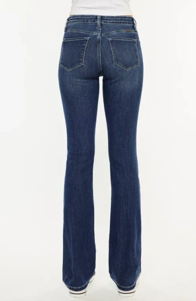 Kancan Gale Essentials High Rise Skinny Bootcut Jeans In Blue