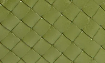 Bottega Veneta Small Hop Intrecciato Leather Hobo Bag In 2488 Matcha-gold