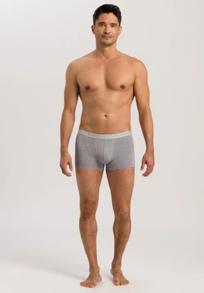 Hanro Cotton Essentials 2-pack Cotton Boxer Briefs In Light Melange