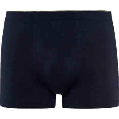 Hanro Cotton Superior Cotton Boxer Brief In Midnight Navy
