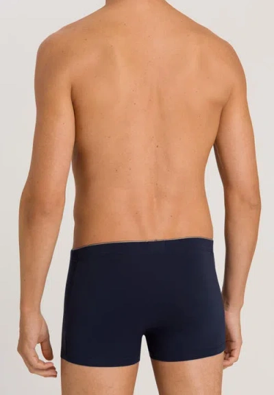 Hanro Cotton Superior Cotton Boxer Brief In Midnight Navy
