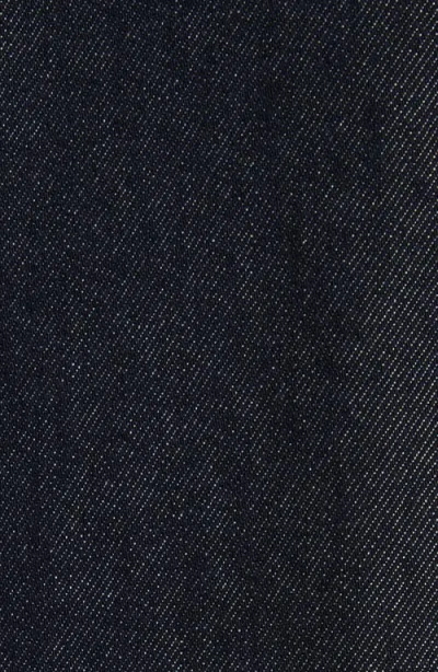 Moncler Short Sleeve Denim Dress With Front Pockets In Blue