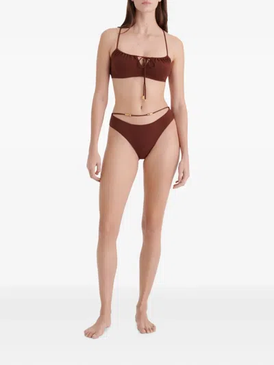 Eres Lava Bikini Bottom In Brown