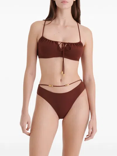 Eres Lava Bikini Bottom In Brown