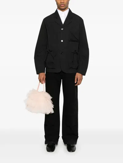 蝴蝶结细节工装夹克