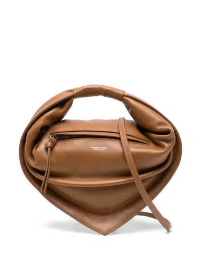 Federico Cina Mini Tortellino Tote Bag In Brown