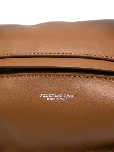 Federico Cina Mini Tortellino Tote Bag In Brown