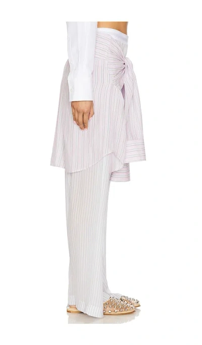 Alexander Wang Embroidered Silk Pyjama Pant In Pink