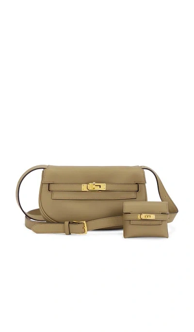 Fwrd Renew Hermes Kelly Moove Shoulder Bag In Beige